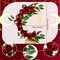 Ramadan Decorations Eid Mubarak Table Decor Lighted Moon Shaped Wreaths with Castle for Fireplace Office Bedroom Party Supplies Muslim Party Tabletop Decor Home (Rose)